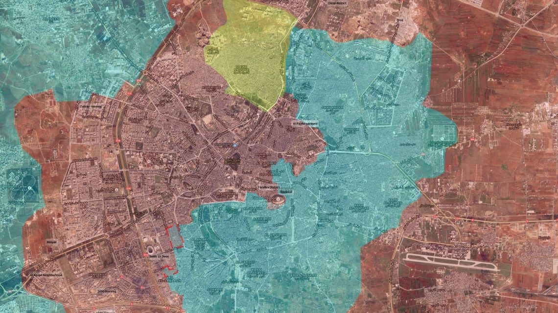 Алеппо сирия карта боевых действий 2016 сегодня