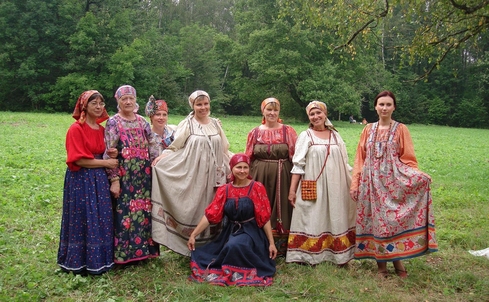 Одежда женщин на руси