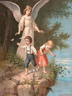 Ангел-хранитель с детьми