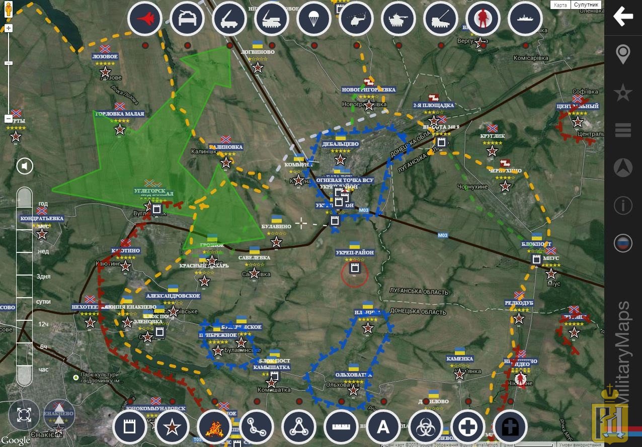 Карта боевых действий militarymaps