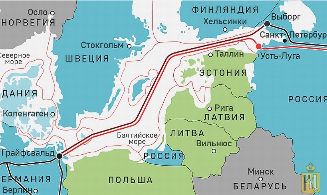 Карта балтийского моря со странами крупно на русском