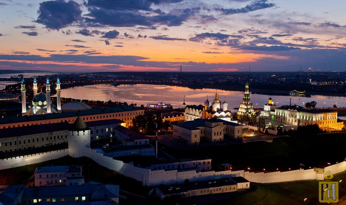 Самые красивые места ночной Казани