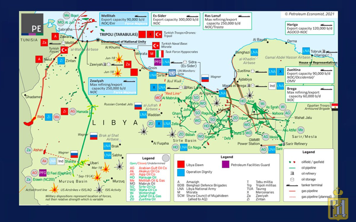 Карта боевых действий в ливии