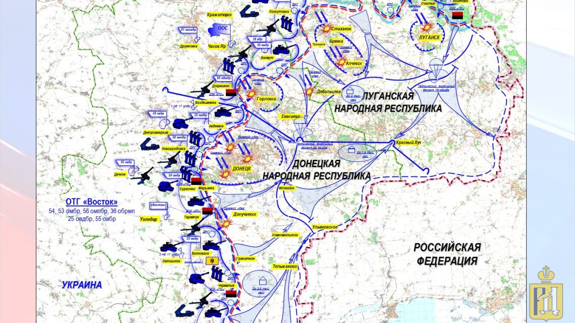 Карта вторжения россии