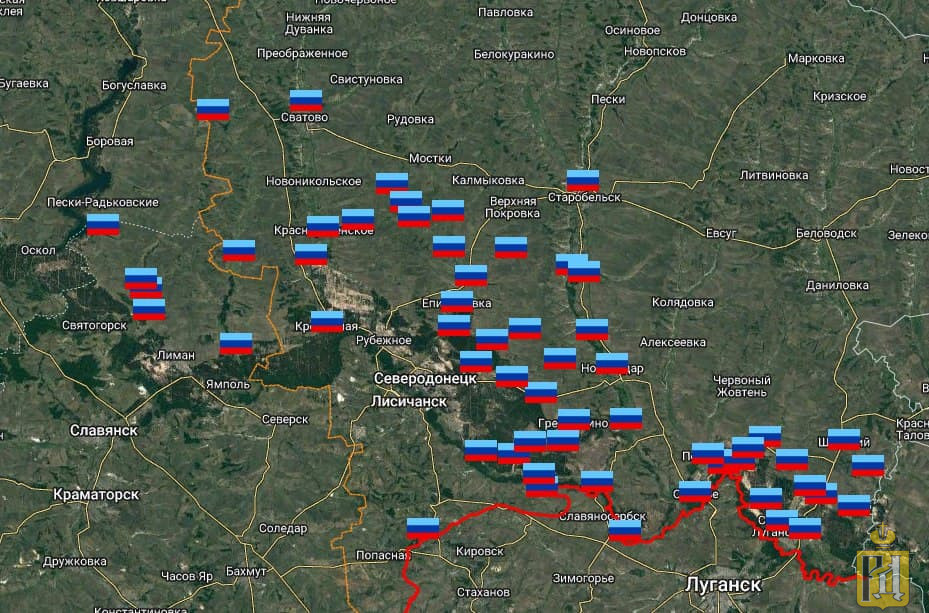 Карта военных действий на украине 9 мая 2022