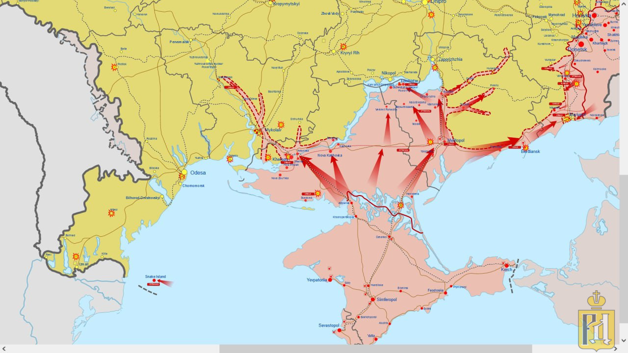 Карта боевых действий под херсоном