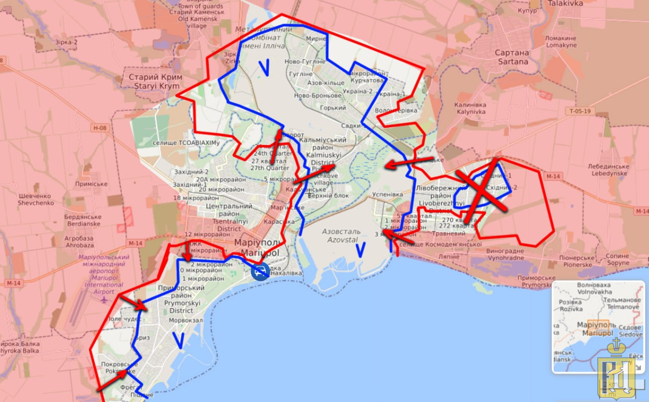 Карта боевых действий на донбассе на сегодня 2022