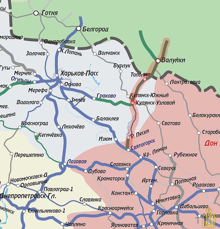 Карта харьковской области подробная с городами и поселками и селами