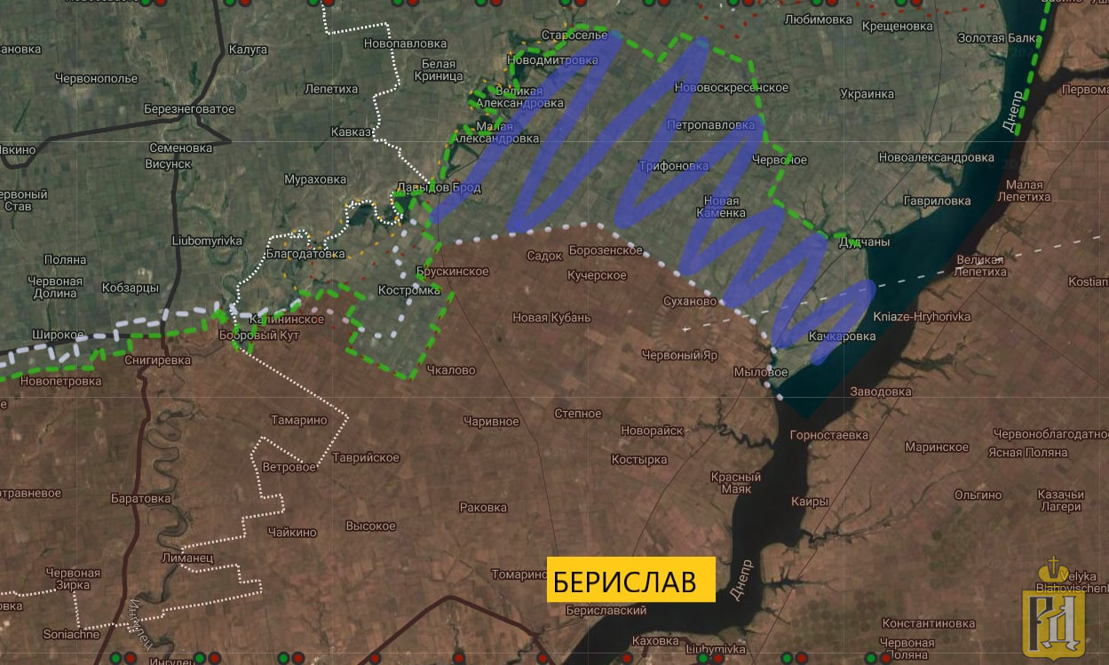 Берислав херсонская область карта