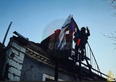 Флаг России вновь поднят над Павловкой