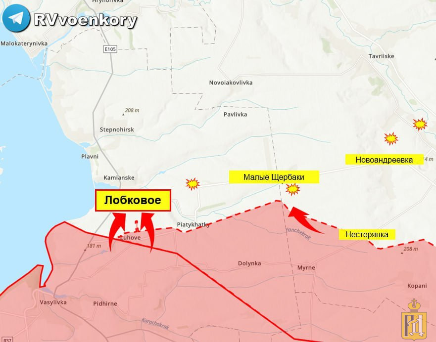 Карта запорожья и запорожской области военные действия