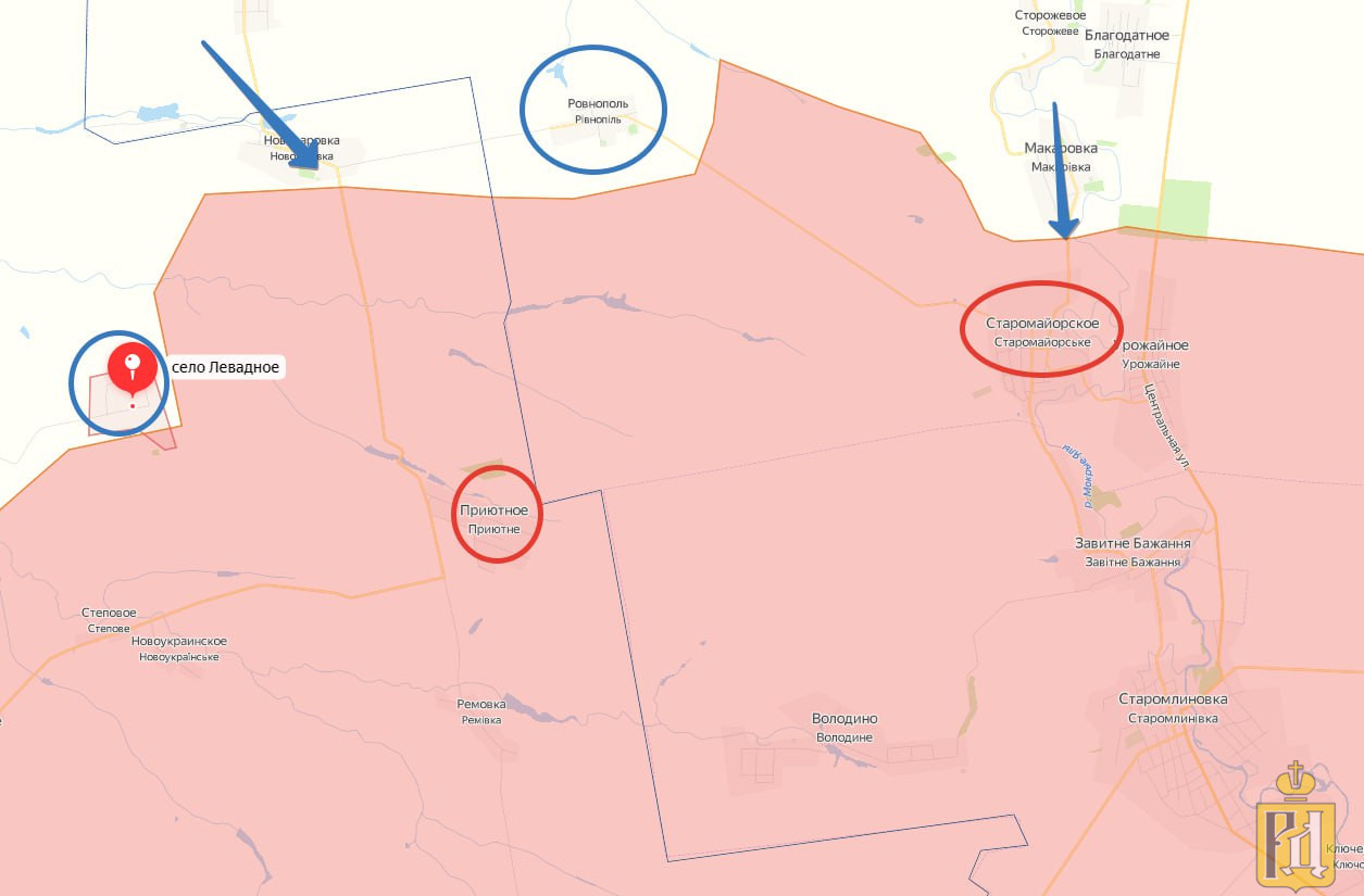 Старомайорское на карте. Карта боевых действий в районе сво. Бои в районе Орехова. Карта боев Орехово.