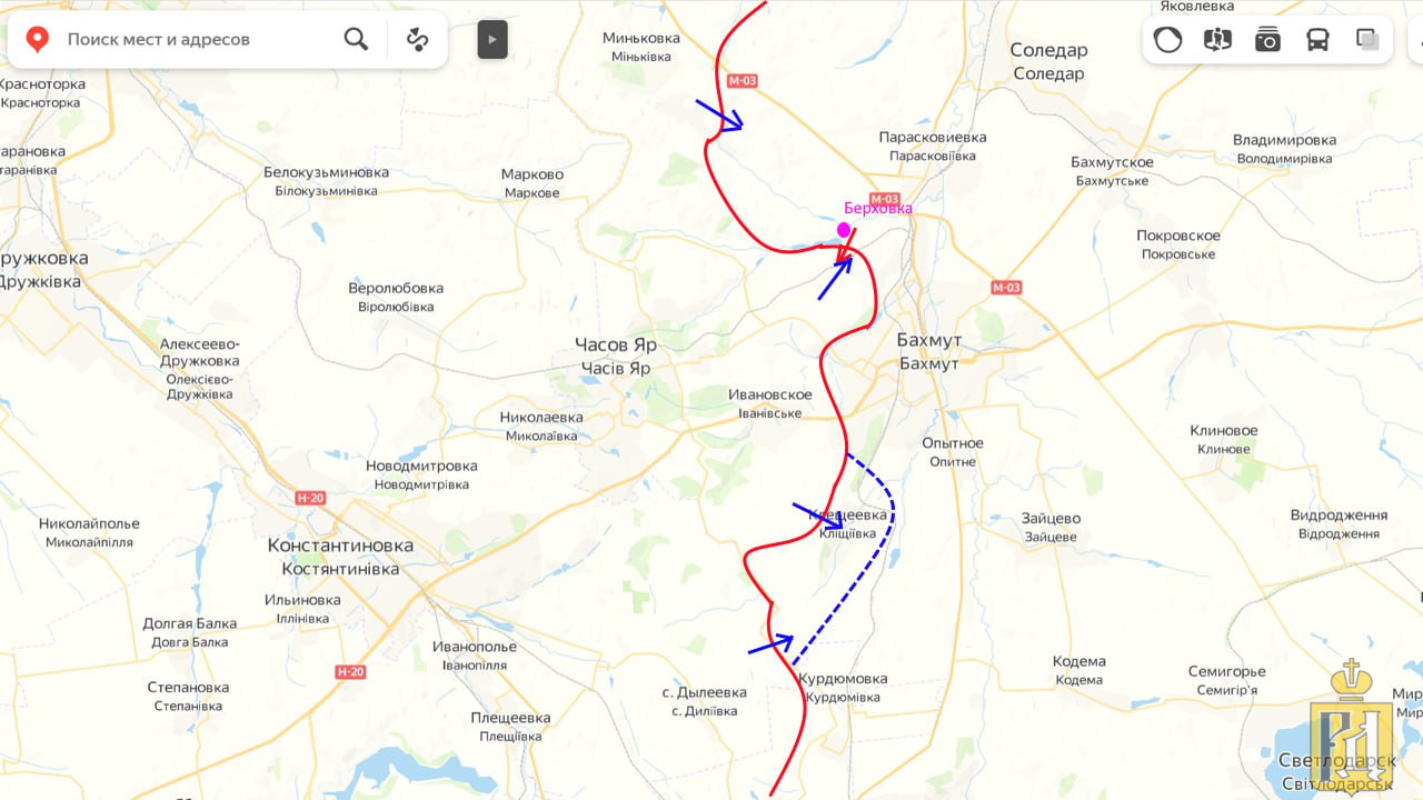 Карта военных действий и ситуация на фронтах